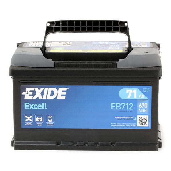 EXIDE Automotive battery EB712