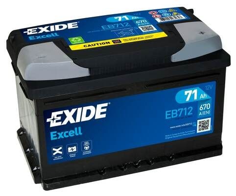 OEM-quality EXIDE EB712 Auto battery
