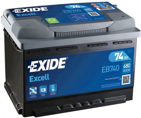 067SE EXIDE EB740 EXCELL Batterie 12V 74Ah 680A B13 Bleiakkumulator