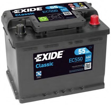 EC550 EXIDE ContiClassic 555 59 Batterie 12V 55Ah 460A B13 L2