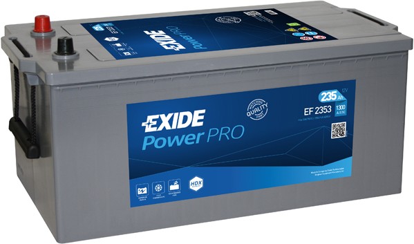 Original EF2353 EXIDE Starter battery IVECO