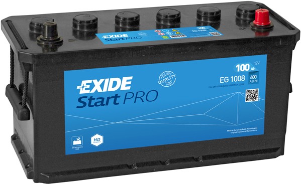 221SE EXIDE Start 12V 100Ah 680A B3 Bleiakkumulator Kälteprüfstrom EN: 680A, Spannung: 12V Batterie EG1008 kaufen