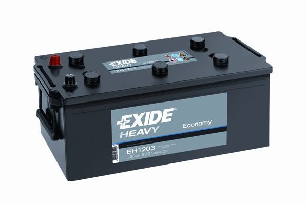 EXIDE Economy EH1203 Battery 12V 120Ah 680A B00, B0 D4 HEAVY DUTY [increased cycle and vibration proof]