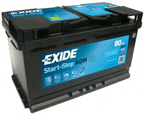 EK800 Stop start battery EXIDE AGM80SS review and test