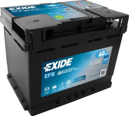 EXIDE Car battery EL600 (027EFB) buy online
