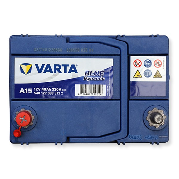 Varta BLUE Dynamic 540 125 033 3132 A13 12Volt 40Ah 330A/EN car battery, Starter batteries, Boots & Marine, Batteries by application