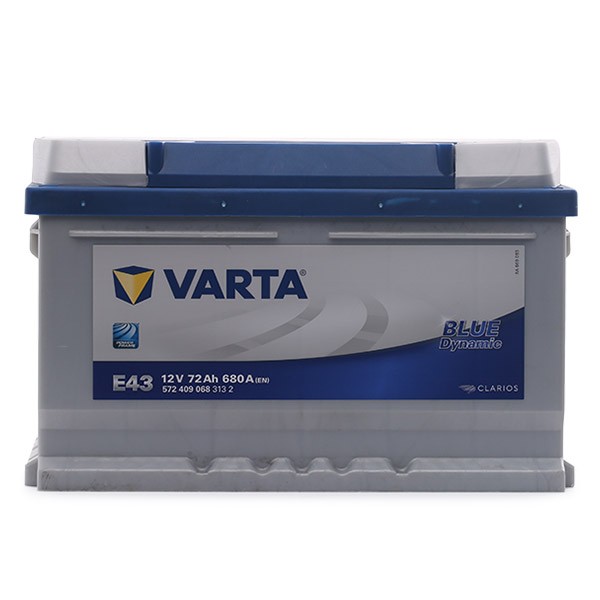 5724090683132 VARTA E43 BLUE dynamic E43 Batterie 12V 72Ah 680A B13  Bleiakkumulator