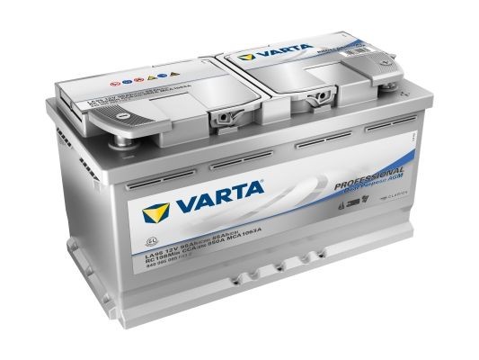 VARTA PROFESSIONAL, LA95 840095085C542 Battery 12V 95Ah 850A B13 AGM Battery