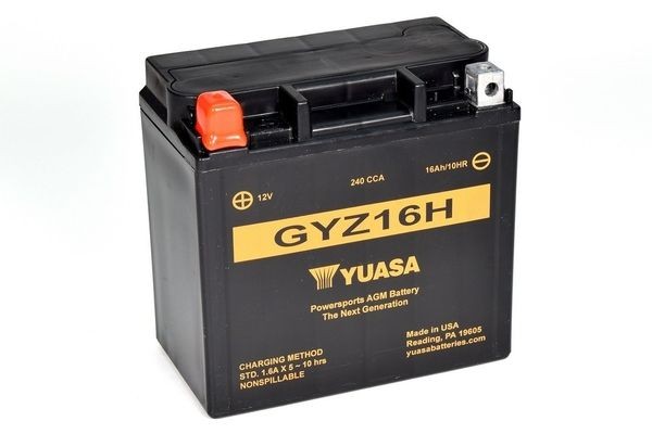SUZUKI GSX Batterie 12V 17Ah 240A N Bleiakkumulator YUASA GYZ16H