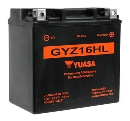 Moto Batterie 12V 16,8Ah N Bleiakkumulator YUASA GYZ16HL