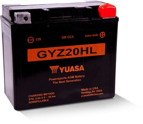 HARLEY-DAVIDSON 105th ANNIVERSARY EDITION Batterie 12V 21Ah 320A N Bleiakkumulator YUASA GYZ20HL