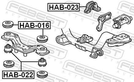 HAB022 Axle bush FEBEST HAB-022 review and test