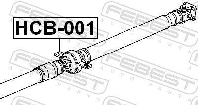 HCB001 Bearing, propshaft centre bearing FEBEST HCB-001 review and test