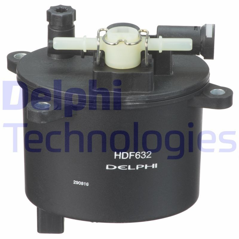 DELPHI with quick coupling Height: 151mm Inline fuel filter HDF632 buy