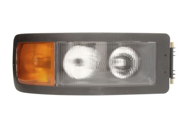 Front lights TRUCKLIGHT Left, P21W, W5W, H7/H7, Orange, with indicator, without motor for headlamp levelling - HL-MA003R/H4