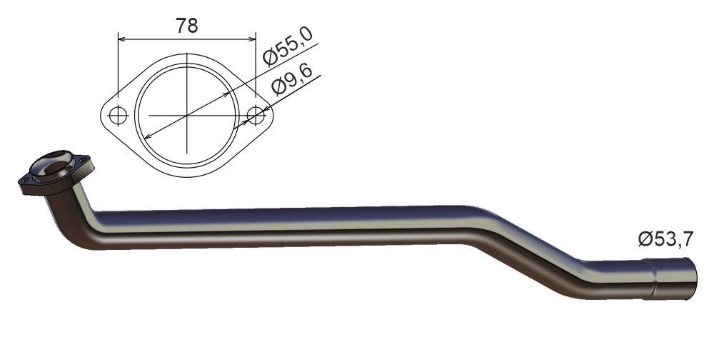 ERNST 391481 Exhaust pipes MERCEDES-BENZ SPRINTER 2012 in original quality
