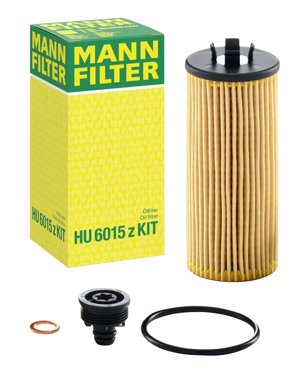 HU6015zKIT Oil filter HU 6015 z KIT MANN-FILTER with seal, Filter Insert