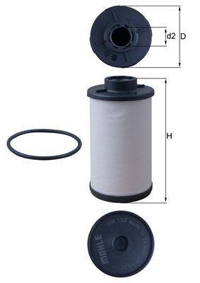 Great value for money - KNECHT Hydraulic Filter, automatic transmission HX 132D