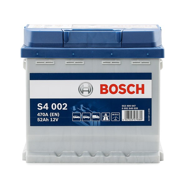 0092S40020 Accumulator battery 0 092 S40 020 BOSCH 12V 52Ah 470A B13 Lead-acid battery