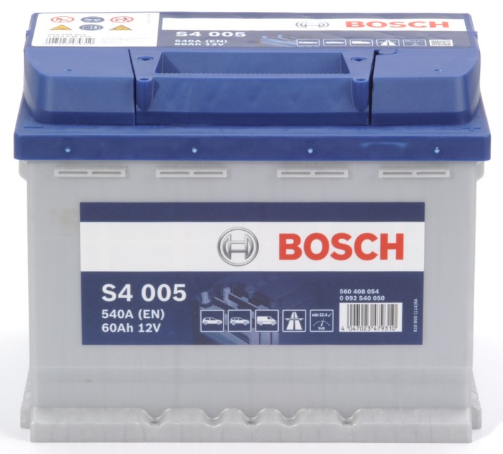 BOSCH S4 Batterie 0 092 S40 050 12V 60Ah 540A B13 Bleiakkumulator S4 005,  12V 60AH 540A