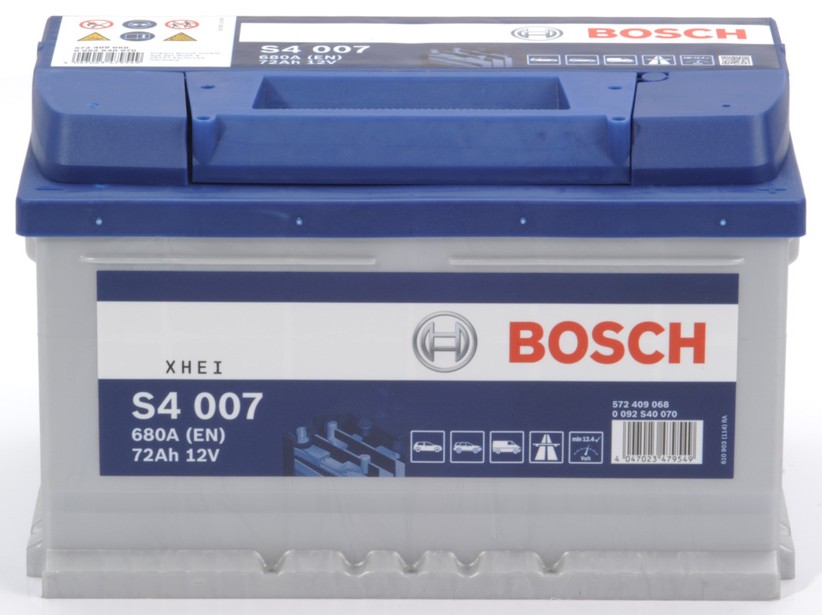BOSCH 572 409 068 Auto battery 12V 72Ah 680A B13 Lead-acid battery