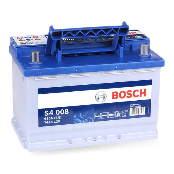 Batterie Bosch S4008 74Ah 680A - Équipement auto