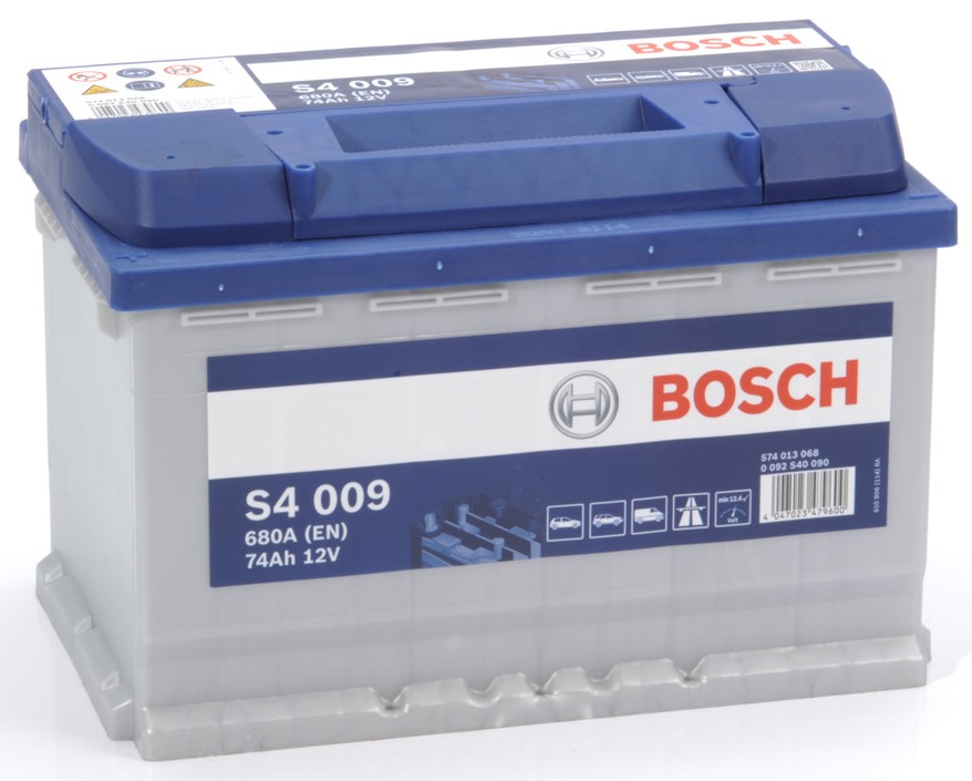 0 092 S40 090 BOSCH S4 009 S4 Batterie 12V 74Ah 680A B13 Bleiakkumulator