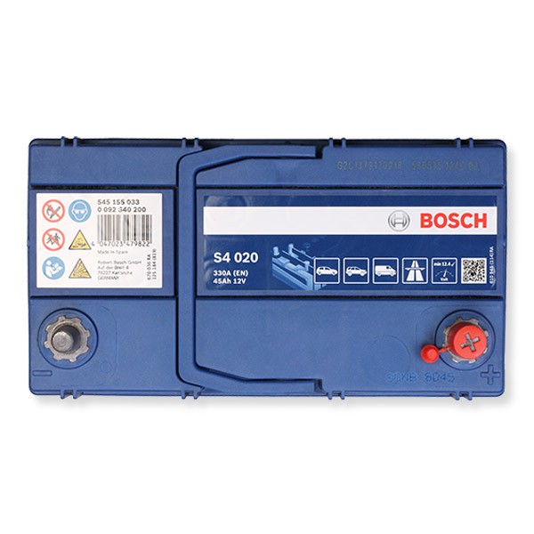 Bosch S4 020 45Ah Autobatterie 545 155 033