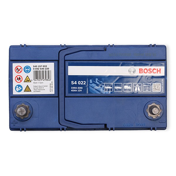 BOSCH 12V 45Ah 330A Auto battery 12V 45Ah 330A B00 Lead-acid battery