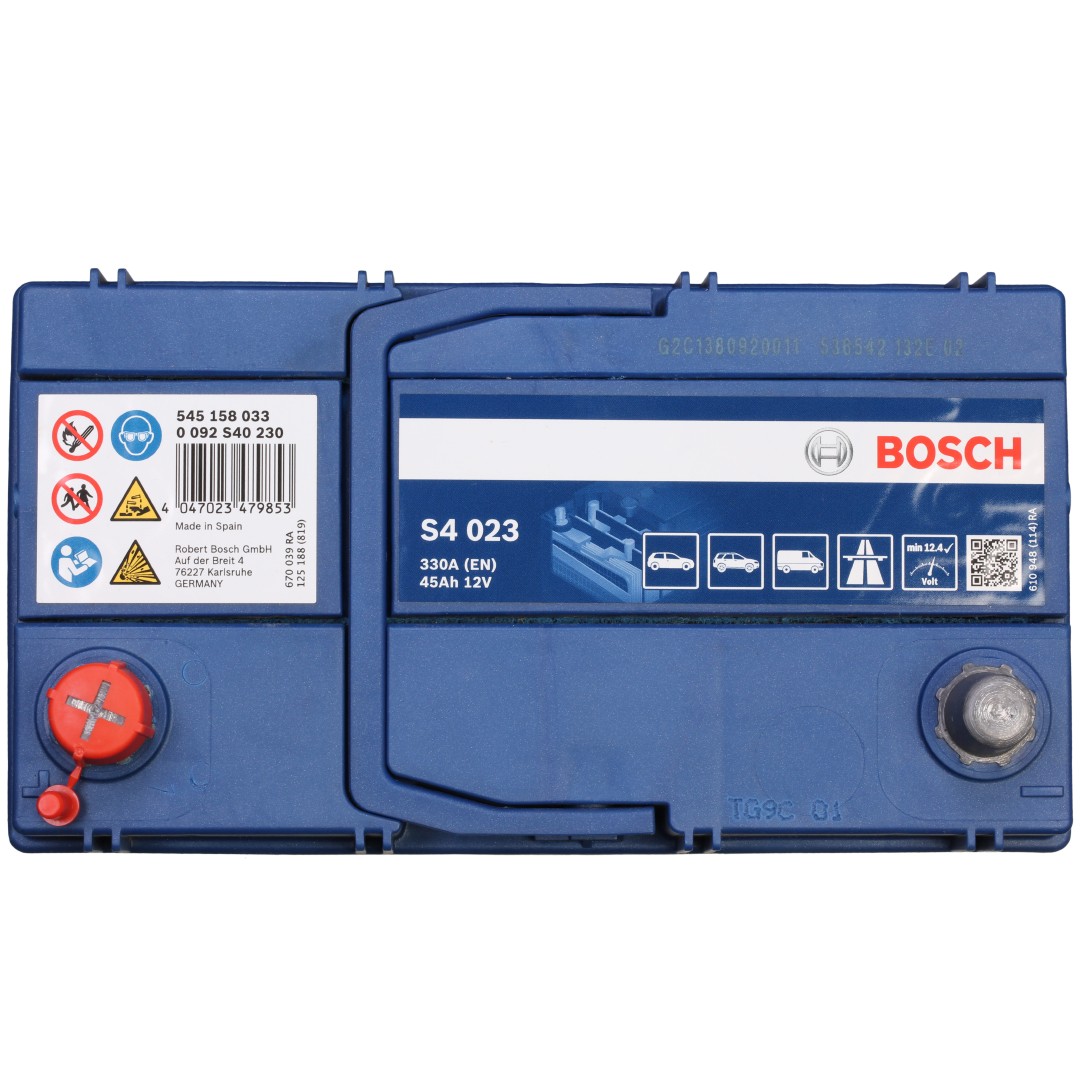 0092S40230 Stop start battery BOSCH 12V 45Ah 330A review and test