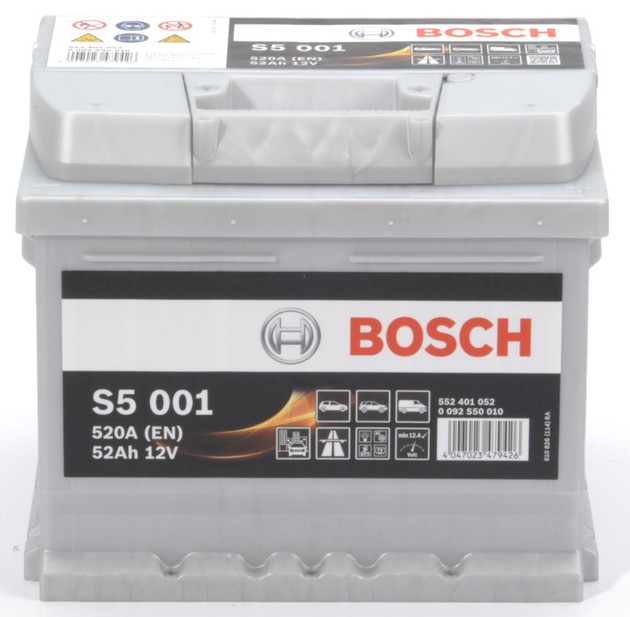 Batterie 0 092 S50 010 BOSCH 12V 52Ah 520A B13 Bleiakkumulator