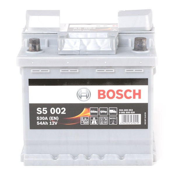 0092S50020 Stop start battery BOSCH 12V 54AH 530A review and test