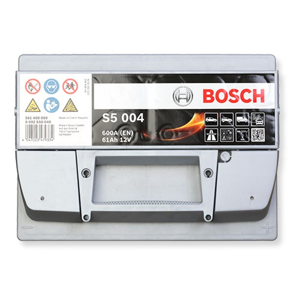0092S50040 Stop start battery BOSCH 12V 61AH 600A review and test