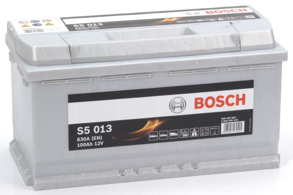 Bosch S5013, Batteria per Auto, 100A/h, 830A, Tecnologia al Piombo