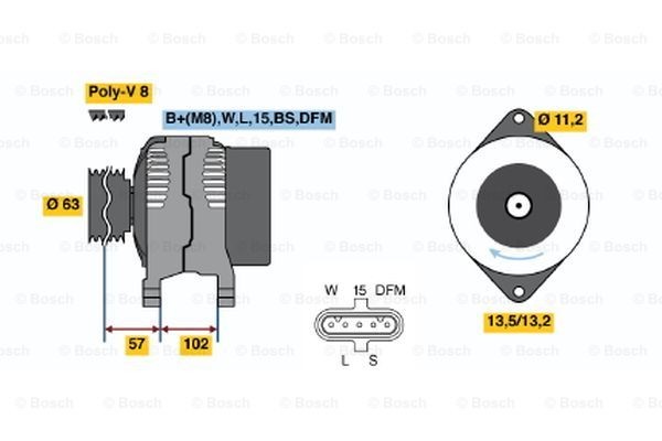 BOSCH Alternators HD10LEB (>) 28V 50/120 buy online