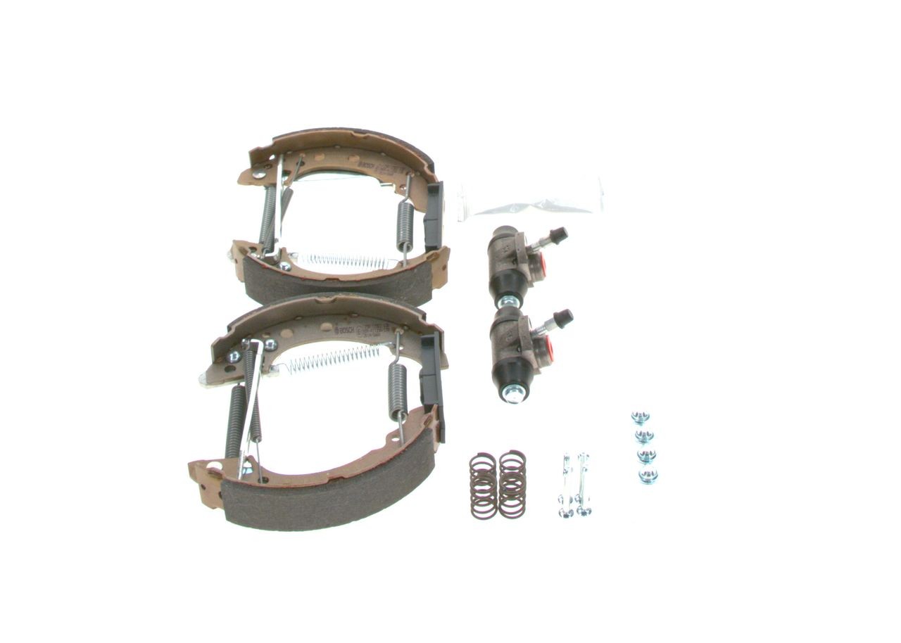 0204114052 Brake Set, drum brakes KS052 BOSCH with accessories, with wheel brake cylinder