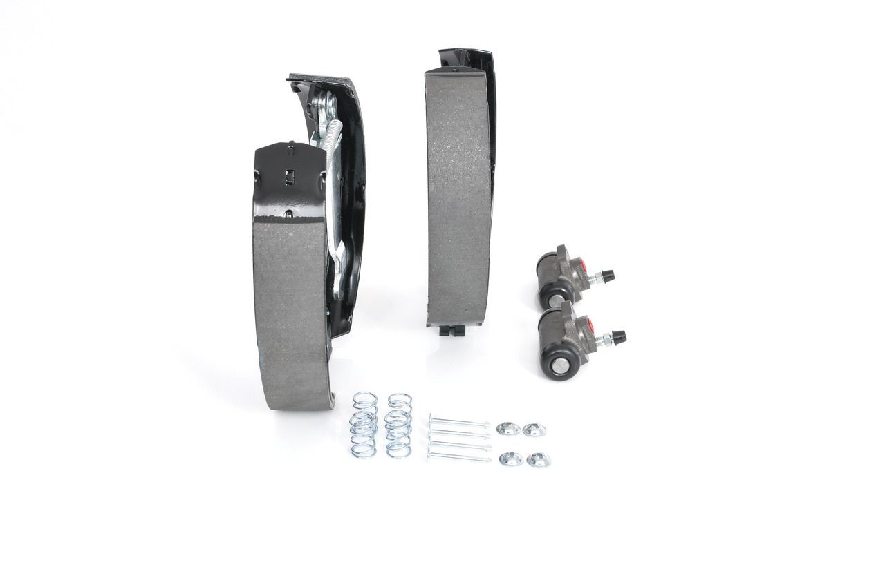 0204114642 Brake Set, drum brakes KS642 BOSCH with accessories, with wheel brake cylinder