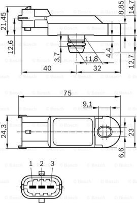 DS-LDF6-T BOSCH 0 281 002 437 Ladedrucksensor ▷ AUTODOC Preis und Erfahrung