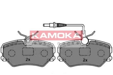 21209 KAMOKA Front Axle, incl. wear warning contact, with brake caliper screws Height: 49mm, Width: 95mm, Thickness: 18mm Brake pads JQ1011080 buy