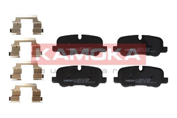 KAMOKA JQ101211 Brake pad set Rear Axle, excl. wear warning contact, with accessories