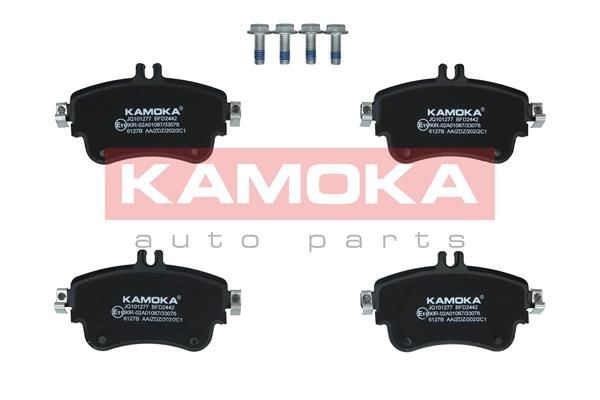 JQ101277 KAMOKA Brake pad set MERCEDES-BENZ Front Axle, prepared for wear indicator