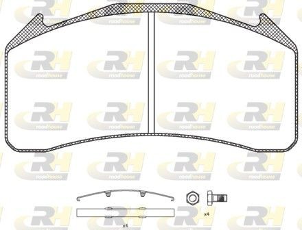 ROADHOUSE JSX 21071.00 Bremsbeläge für VOLVO FL LKW in Original Qualität