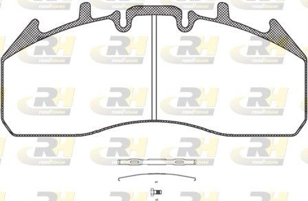 29174 ROADHOUSE Front Axle Height: 106,8mm, Thickness: 29mm Brake pads JSX 21257.00 buy