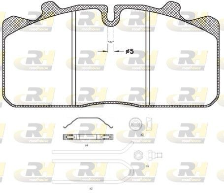 29088 ROADHOUSE Front Axle, with accessories Height: 85,6mm, Thickness: 26mm Brake pads JSX 2658.30 buy