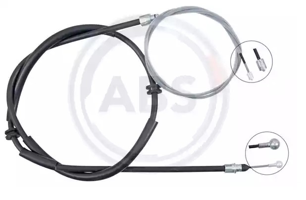 Renault KANGOO Emergency brake cable 11539250 A.B.S. K14082 online buy