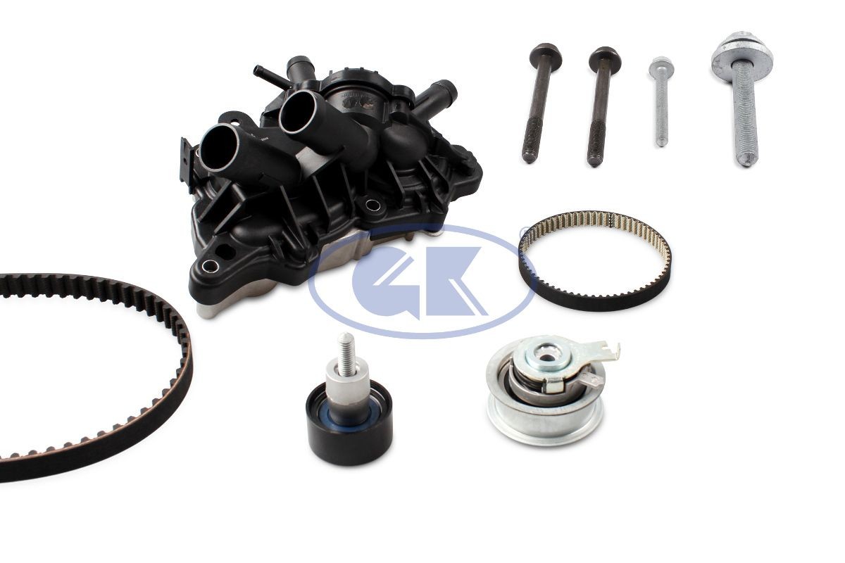 980334 GK K980334A Timing belt kit with water pump VW Caddy Alltrack Kombi 1.4 TSI 125 hp Petrol 2018 price