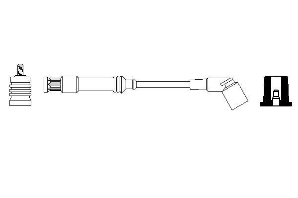 Great value for money - BOSCH Ignition lead 0 356 912 984