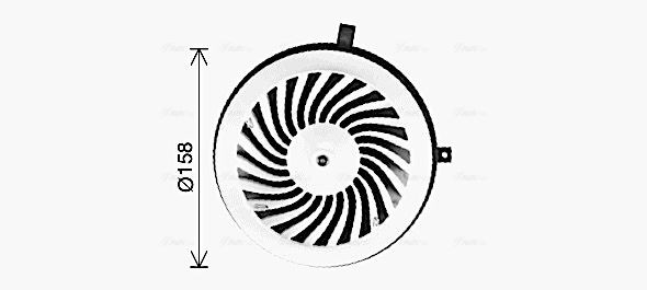 AVA COOLING SYSTEMS D1: 335 mm, with radiator fan shroud Cooling Fan KA7526 buy