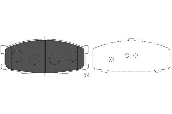 KBP-5527 KAVO PARTS Bremsbeläge für MERCEDES-BENZ online bestellen