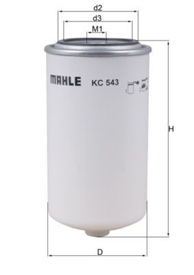 MAHLE ORIGINAL KC 543 Fuel filter Spin-on Filter